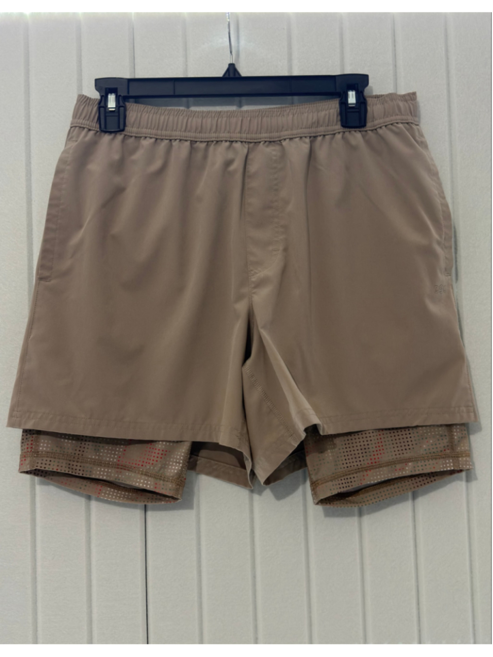 DSG Men’s 2-in-1 Athletic Running Shorts – Tan – NWOT